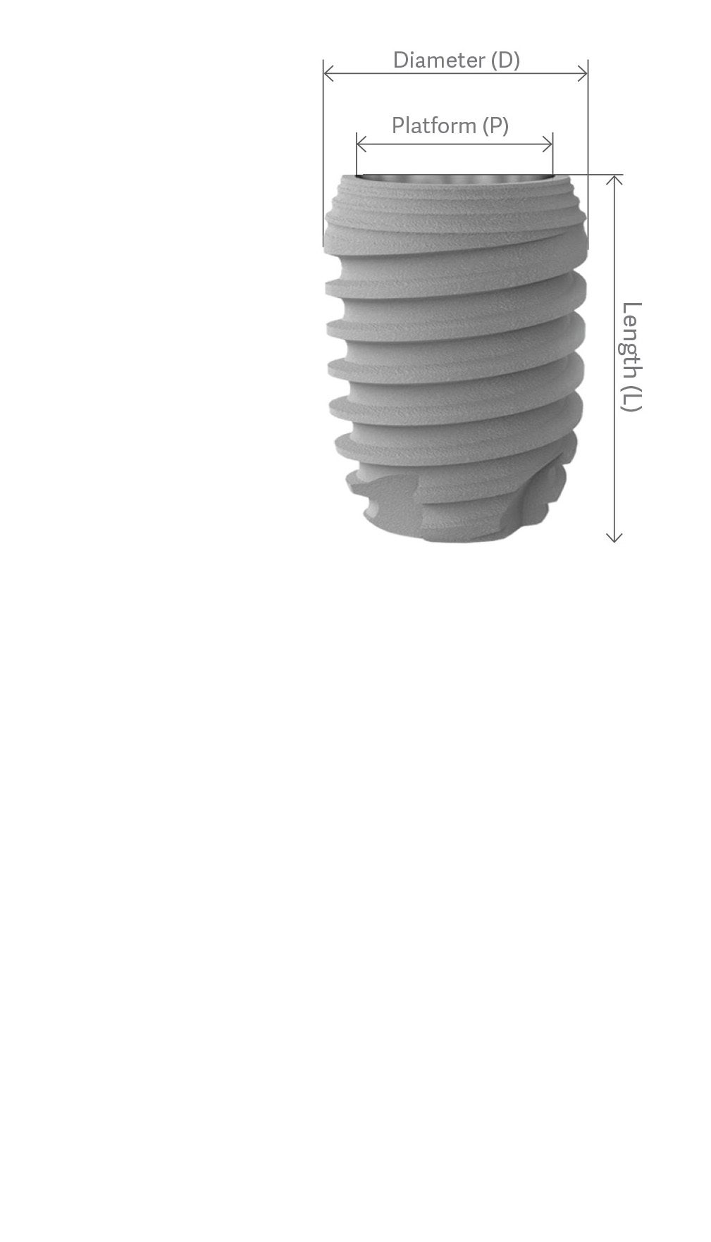 Short implant main web image